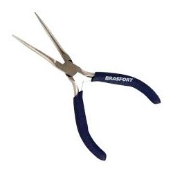 Alicate "mini" bico meia cana longo BRASFORT