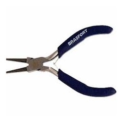 Alicate "mini" bico meia cana redondo BRASFORT